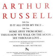 Front View : Arthur Russell - IS IT ALL OVER MY FACE - Sleeping Bag Records / slx1222