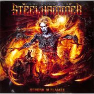 Front View : Chris Bohltendahl s Steelhammer - REBORN IN FLAMES (LTD.YELLOW / ORANGE / BLACK LP) - Roar! Rock Of Angels Records Ike / ROAR 2334LP4