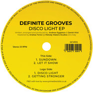 Front View : Definite Grooves - DISCO LIGHT EP - Groove Culture / GCV031