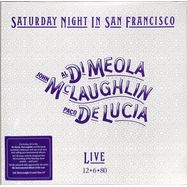 Front View : Al Di Meola / John McLaughlin / Paco De Lucia - SATURDAY NIGHT IN SAN FRANCISCO (LTD CLEAR 180G LP) - Earmusic / 0217576EMU