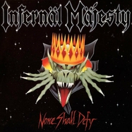 Front View : Infernal Majesty - NONE SHALL DEFY (GREEN / WHITE SPLATTER) (LP) - High Roller Records / HRR 521LP4S