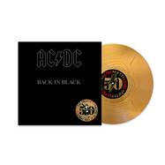Front View : AC/DC - BACK IN BLACK / GOLD VINYL (LP) - Sony Music Catalog / 19658834541