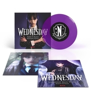 Front View : Wednesday Addams - WEDNESDAY - PAINT IT BLACK / MAIN TITLES (TRANS PURP (7 INCH) - Lakeshore Records / 780163634921