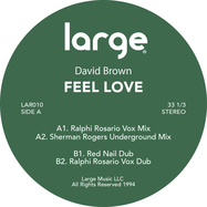 Front View : David Brown - FEEL LOVE - Large Music / LAR010