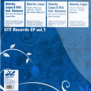 Front View : Velarde, Luque & Vitti Ft. Giovanna - SERIOUS EMOTIONS - GT2 Records / gt2-44