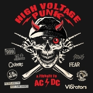 Front View : Various Artists - HIGH VOLTAGE PUNK - A TRIBUTE TO AC / DC (RED / BLACK (LP) - Cleopatra Records / 889466365812