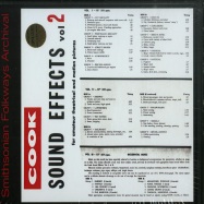 Front View : Sound Effects - VOL. 2 - SOUND EFFECTS (CD) - Smithsonian Folkways / Cook10002 / 3470902