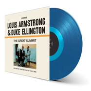 Front View : Louis Armstrong & Duke Ellington - Great Summit (Transparent Blue Colored Vinyl) - Waxtime In Color 8436559464413