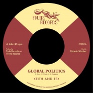 Front View : Keith and Tex / The I-Twins - GLOBAL POLITICS / I TAKE THE RISK (7 INCH) - Fruits Records / FTR016