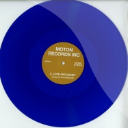 Front View : Unknown - LOVE AND MONEY / ON THE RUN (BLUE VINYL) - Moton Records Inc / MTN31