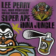 Front View : Lee Perry ft. Mad Professor / Douggie Digital / Juggler - SUPER APE INNA JUNGLE (JUNGLE MIXES) (LP) - Ariwa Sounds / 23760
