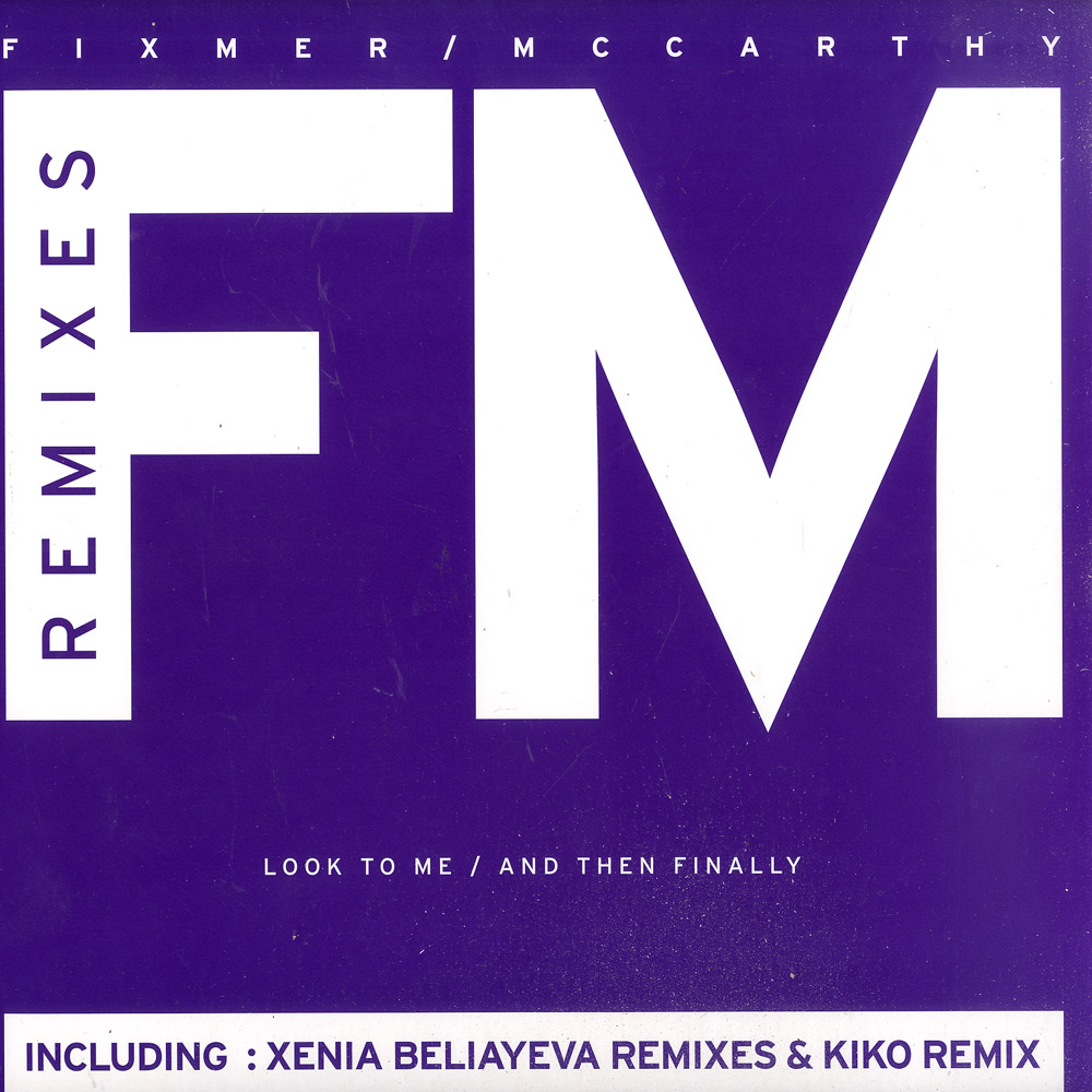 Then finally. Fixmer&MCCARTHY logo. Fixmer/MCCARTHY into the Night  2008. Talk talk - 12x12 Remixed (1981-1988) (2000).