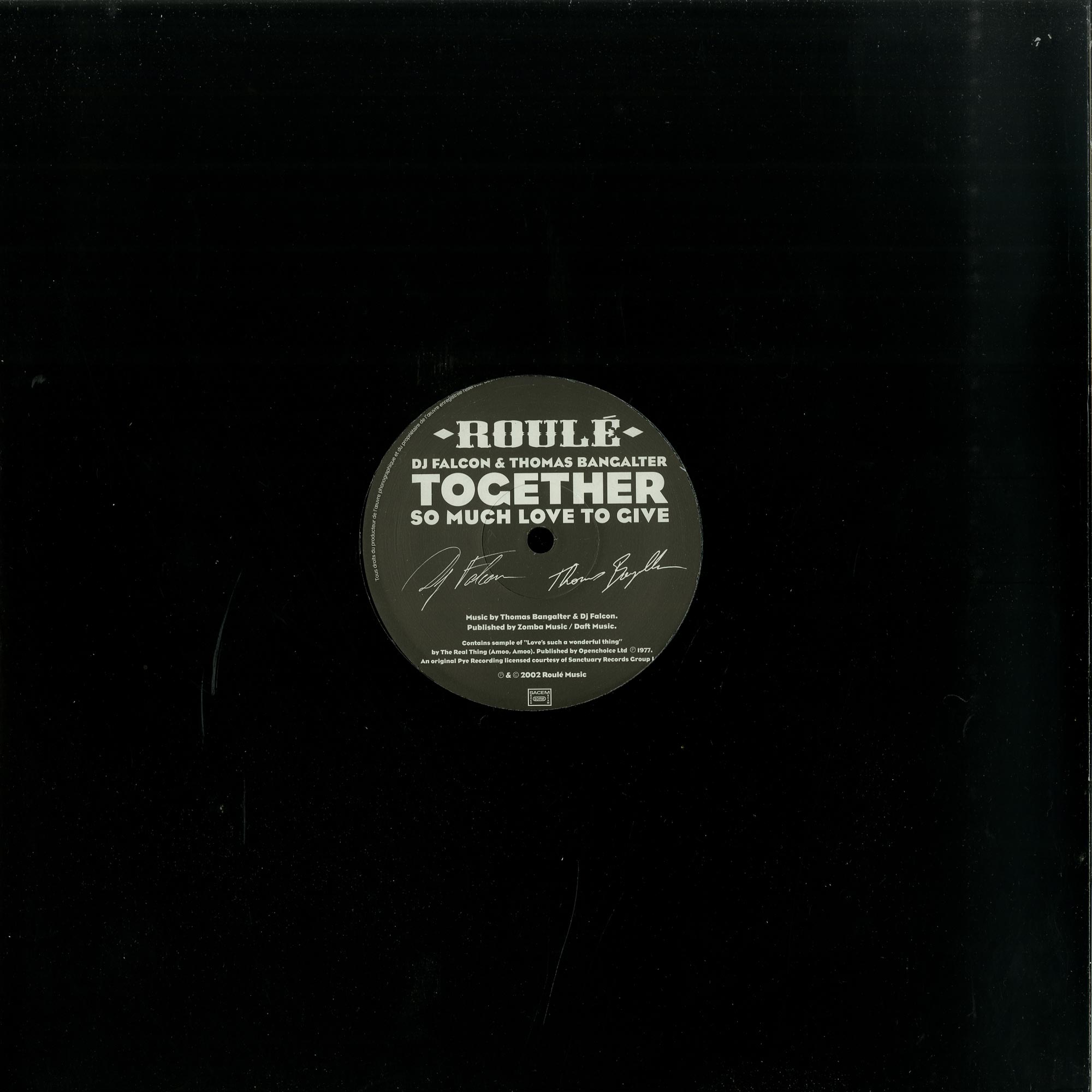 洋楽 DJ FALCON & THOMAS BANGAL TOGETHER LP Thomas
