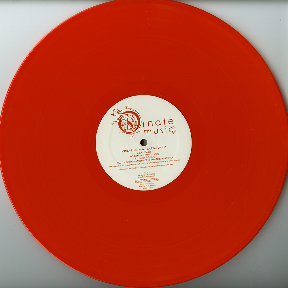 Jonno & Tommo - lidl moon ep / vakula remix (red coloured)