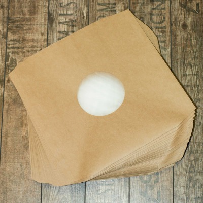 100x Innenhuelle 12Inch (Kraftpapier, gefuettert mit Eckschnitt, 70g)