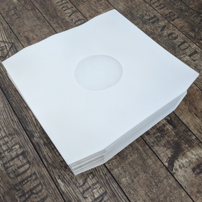 100x LP Innenhuellen (Creme, Eckschnitt, Gefuettert, 110gr Deluxe)