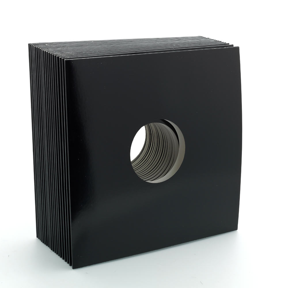 Zubehoer - 20X Black Vinylleercover mit Loch Border 3mm