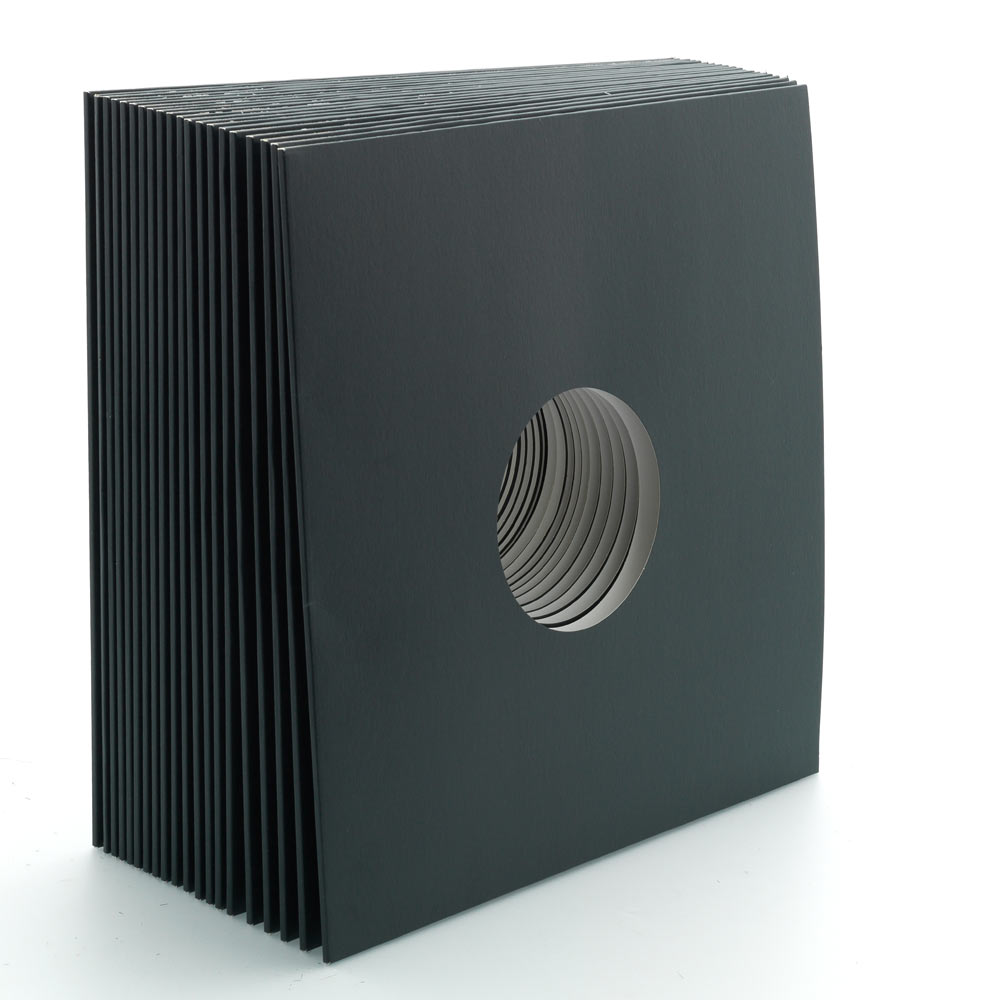 Zubehoer - 20x Inside Out Black Vinylleercover mit Loch Border 3mm