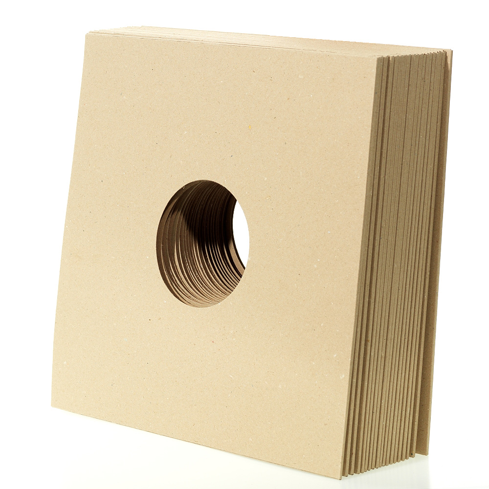 Zubehoer - 10x Recycled Vinylleercover mit Loch Border 3mm