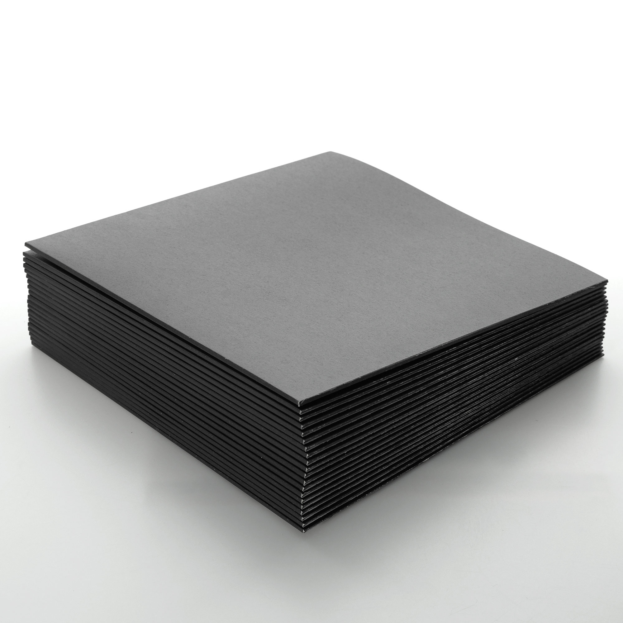 Zubehoer - 20x Inside Out Black Vinylleercover ohne Loch Border 3mm