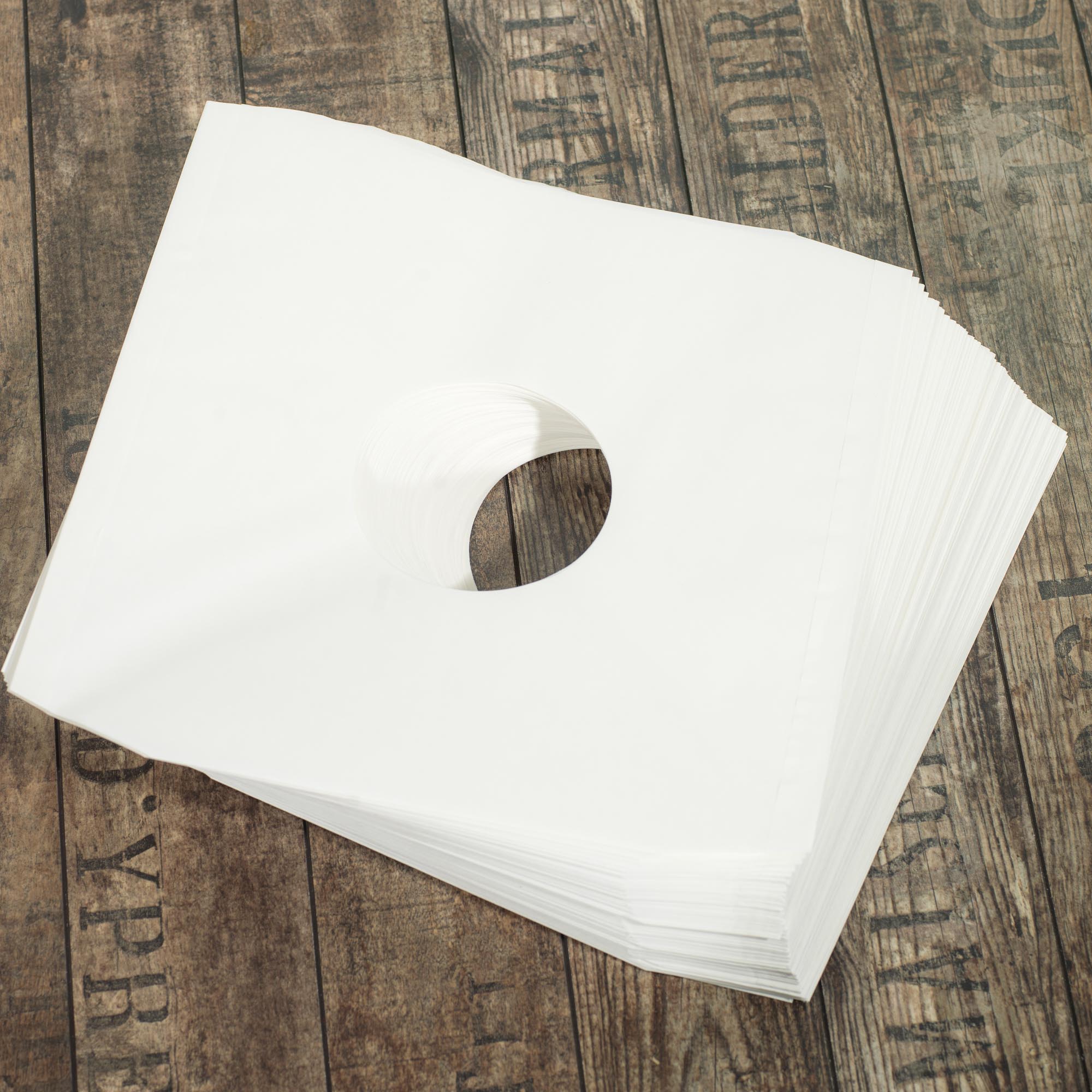 Zubehoer - 100x LP Innenhuellen Creme mit Eckschnittt