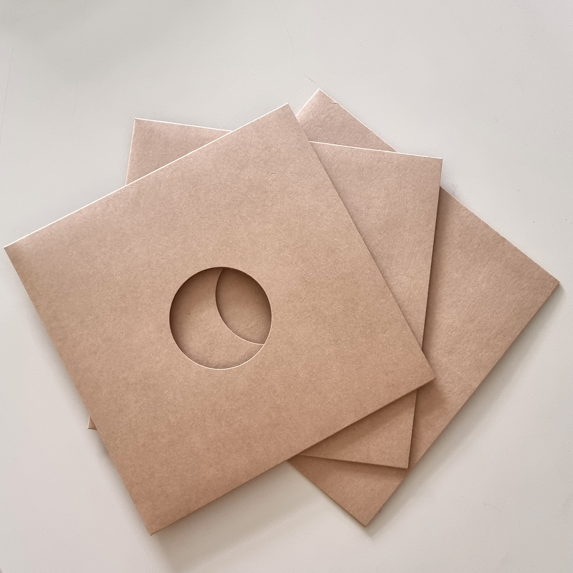 Zubehoer - 3x Recycled Vinylleercover mit Loch Border 3mm