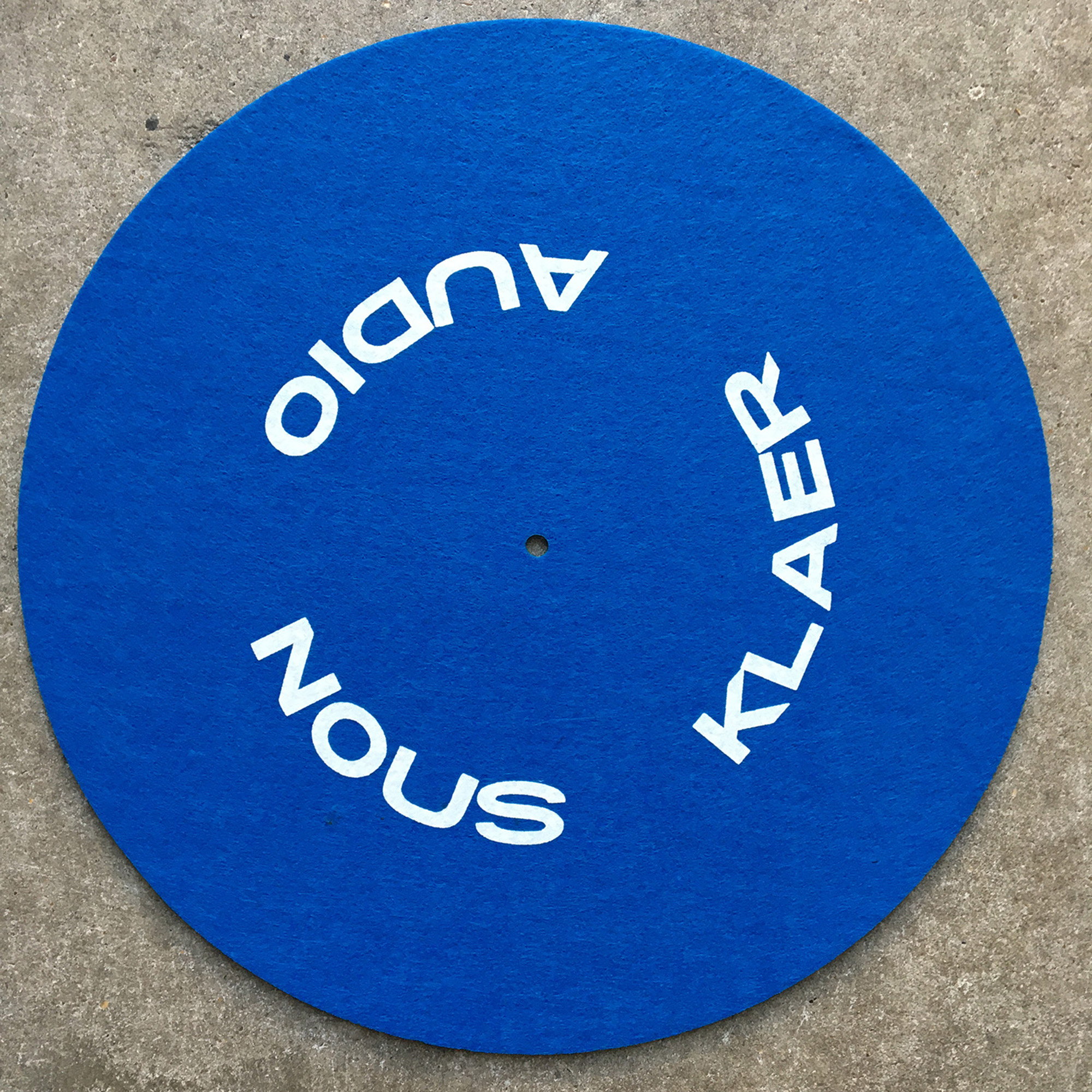 Zubehoer - Nous Klaer Audio - Text Slipmat 