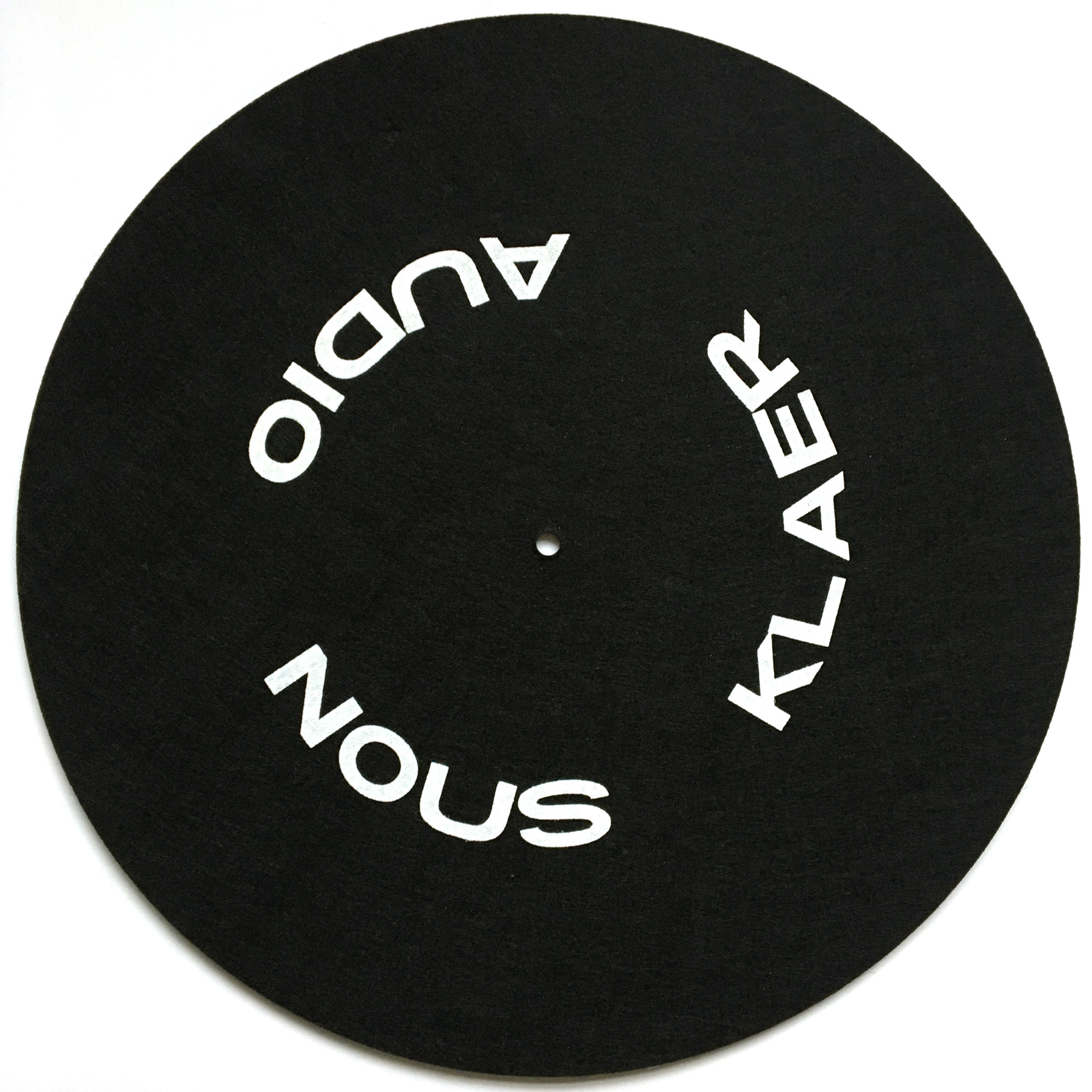 Zubehoer - Nous Klaer Audio - Text Slipmat 