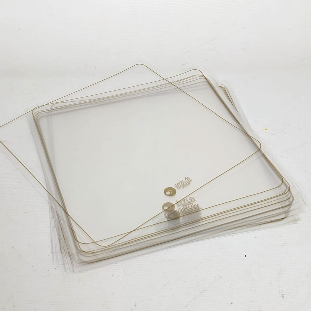 Zubehoer - 20x 12Inch Aussenhuellen mit Decks Gold Logo