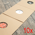 10 x Triple Gatefold Vinylleercover mit 3 x Innenloch (Kraftpack)