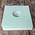 20x 12Inch Cover (Light Green Flow IO Print / 3mm Border)