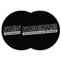 Slipmat Magma Logo - Black / Silver (Pair)